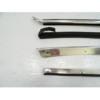 83 Mercedes 380SL trim set, exterior, windshield side pillar, left, chrome LH