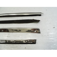 83 Mercedes 380SL trim set, exterior, windshield side pillar, left, chrome LH