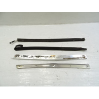 83 Mercedes 380SL trim set, exterior, windshield side pillar, left, chrome LH