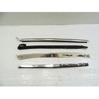 83 Mercedes 380SL trim set, exterior, windshield side pillar, left, chrome LH