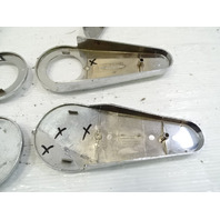 83 Mercedes 380SL trim set, seat hinge chrome covers
