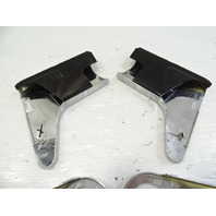 83 Mercedes 380SL trim set, seat hinge chrome covers