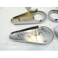 83 Mercedes 380SL trim set, seat hinge chrome covers