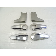 83 Mercedes 380SL trim set, seat hinge chrome covers