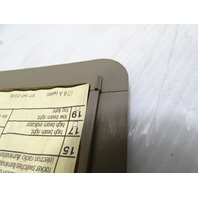 83 Mercedes 380SL trim, fuse box cover, gray, passenger footwell