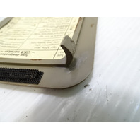 83 Mercedes 380SL trim, fuse box cover, gray, passenger footwell
