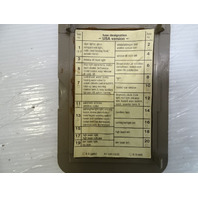 83 Mercedes 380SL trim, fuse box cover, gray, passenger footwell
