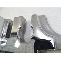 83 Mercedes 380SL trim, B pillar cover, left chrome 1076930335
