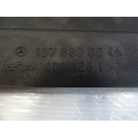 83 Mercedes 380SL trim, rear bumper filler moulding, center 1078800644