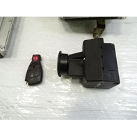 04 Mercedes R230 SL500 engine ignition ecu computer key fob & shifter 1131534479