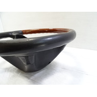 04 Mercedes R230 SL500 steering wheel, leather/wood, black