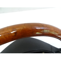 04 Mercedes R230 SL500 steering wheel, leather/wood, black