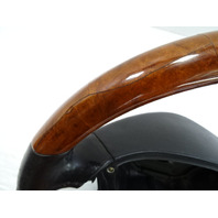 04 Mercedes R230 SL500 steering wheel, leather/wood, black