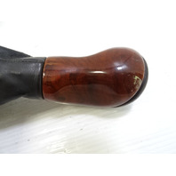 04 Mercedes R230 SL500 gear shift knob, black w/wood 2302671710