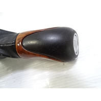 04 Mercedes R230 SL500 gear shift knob, black w/wood 2302671710