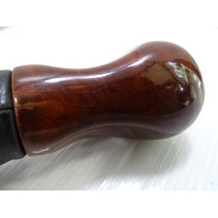 04 Mercedes R230 SL500 gear shift knob, black w/wood 2302671710