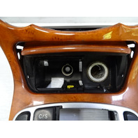 04 Mercedes R230 SL500 center console, wood trim, w/ashtray, 2306801539, walnut