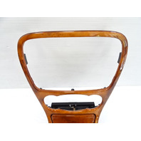 04 Mercedes R230 SL500 center console, wood trim, w/ashtray, 2306801539, walnut