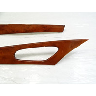 04 Mercedes R230 SL500 trim set, door panel wood, right and left, 2307200222, 2307200122