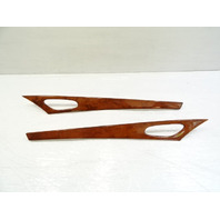 04 Mercedes R230 SL500 trim set, door panel wood, right and left, 2307200222, 2307200122