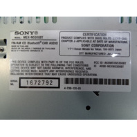 head unit, radio CD player Sony Mex-N5300BT