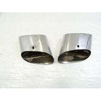 04 Mercedes R230 SL500 exhaust tips, set, left and right OEM