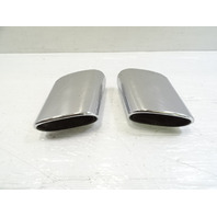 04 Mercedes R230 SL500 exhaust tips, set, left and right OEM