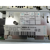 04 Mercedes R230 SL500 navigation unit, command center, radio, 2308202889