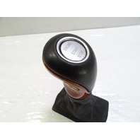 04 Mercedes R230 SL500 gear shift knob, black w/wood 2302671710