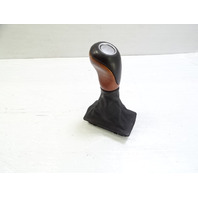 04 Mercedes R230 SL500 gear shift knob, black w/wood 2302671710