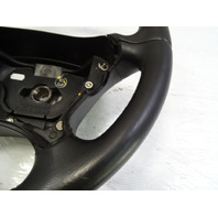 04 Mercedes R230 SL500 steering wheel, leather/wood, black