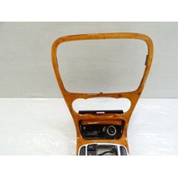 04 Mercedes R230 SL500 center console, wood trim, w/ashtray, 2306801539, walnut