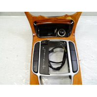 04 Mercedes R230 SL500 center console, wood trim, w/ashtray, 2306801539, walnut