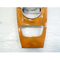 04 Mercedes R230 SL500 center console, wood trim, w/ashtray, 2306801539, walnut