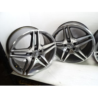 04 Mercedes R230 SL500 wheels, set of 4, AMG style aftermarket, staggered, 8.5x18, 9.5x18 ET35