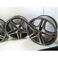 04 Mercedes R230 SL500 wheels, set of 4, AMG style aftermarket, staggered, 8.5x18, 9.5x18 ET35