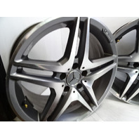 04 Mercedes R230 SL500 wheels, set of 4, AMG style aftermarket, staggered, 8.5x18, 9.5x18 ET35