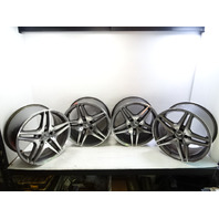 04 Mercedes R230 SL500 wheels, set of 4, AMG style aftermarket, staggered, 8.5x18, 9.5x18 ET35