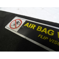 05 Mercedes W209 CLK55 sun visor, left, alcantara suede, black charcoal, AMG