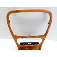 03 Mercedes R230 SL500 center console, wood trim, w/ashtray, 2306801539, walnut