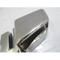 83 Mercedes R107 380SL trim, B pillar cover, right chrome 1076930435