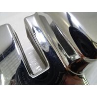 83 Mercedes R107 380SL trim, B pillar cover, right chrome 1076930435