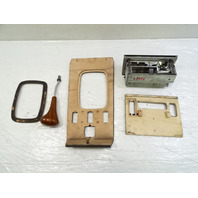 83 Mercedes R107 380SL wood trim set, center console, shifter ashtray zebrano