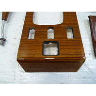 83 Mercedes R107 380SL wood trim set, center console, shifter ashtray zebrano