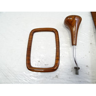 83 Mercedes R107 380SL wood trim set, center console, shifter ashtray zebrano