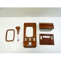 83 Mercedes R107 380SL wood trim set, center console, shifter ashtray zebrano