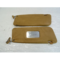 83 Mercedes R107 380SL sunvisor set, left and right, palomino