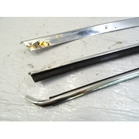 83 Mercedes R107 380SL trim set, exterior, windshield side pillar, left, chrome LH