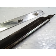 83 Mercedes R107 380SL trim set, exterior, windshield side pillar, left, chrome LH