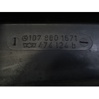 83 Mercedes R107 380SL trim, bumper end extension, left rear 1078801571